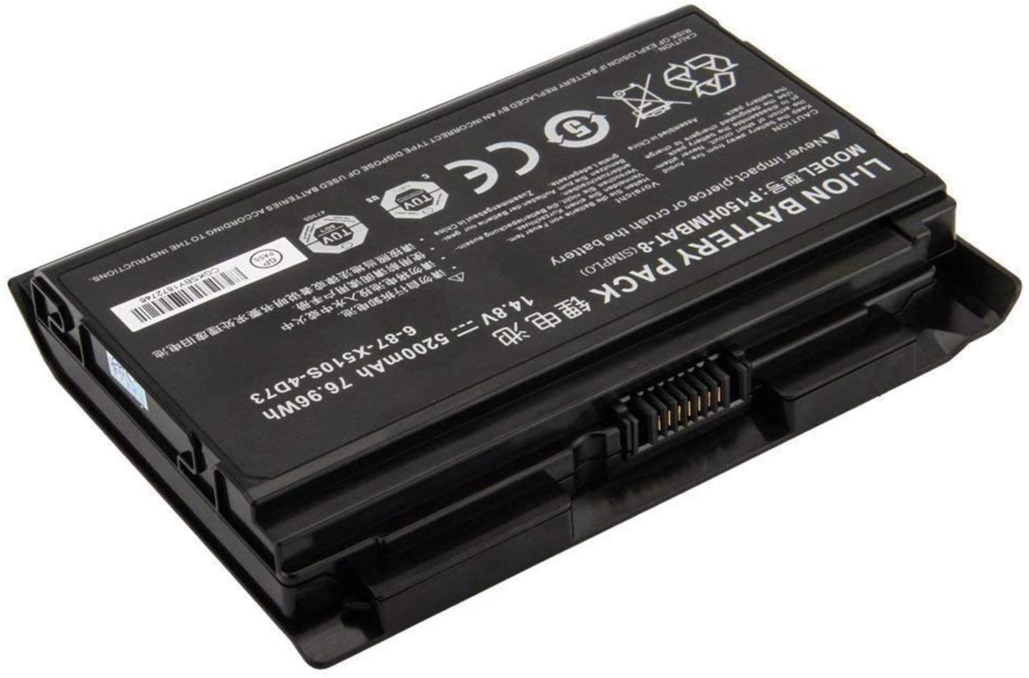 Clevo X510S Replacement Laptop Battery